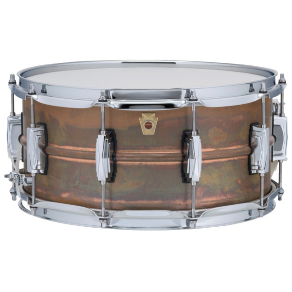 Ludwig LC663 Copper Phonic 6.5"x 14" Smooth Shell Snare Drum with Imperial Lugs, Raw Patina

