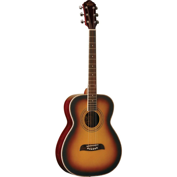 Oscar Schmidt OF2TS Folk Style Acoustic Guitar, Tobacco Sunburst (OF2OTS)
