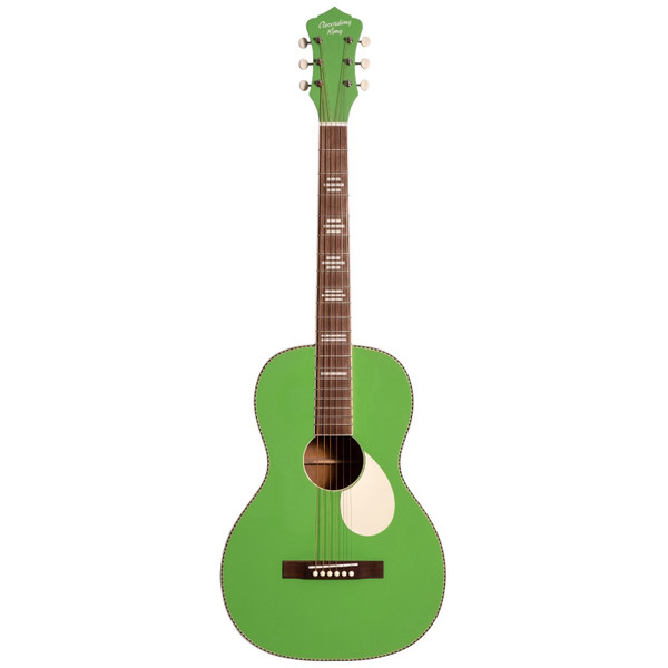 Recording King RPS-7-GN Dirty 30s Series 7 Single 0 Acoustic Guitar, Revolution Green

