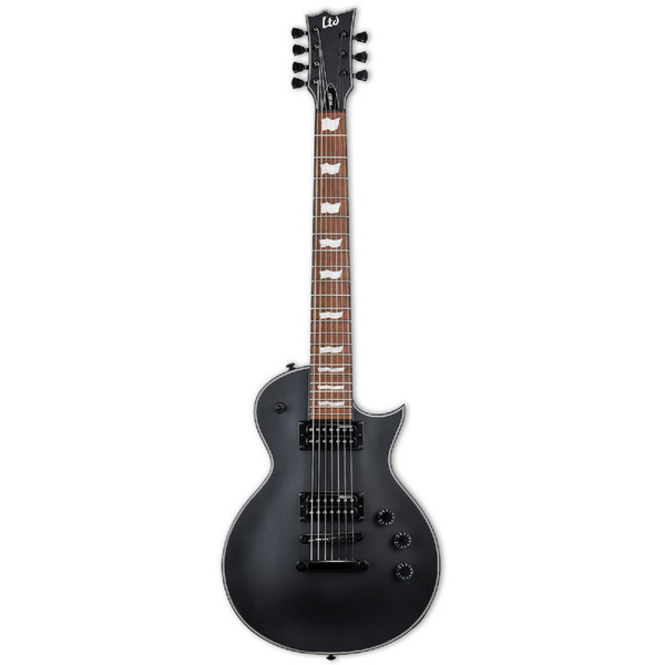 ESP LTD EC-257 Solid-Body 7-String Electric Guitar, Black Satin