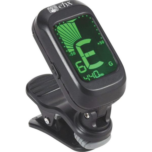 Electro-Harmonix EHX Clip-on Chromatic Instrument Tuner with LCD Display (EHX-CLIPON-TUNE) 