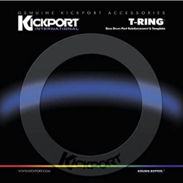 KickPort TRGCL T-Ring Bass Drum Hole Reinforcement Ring, Clear (TRGCL)