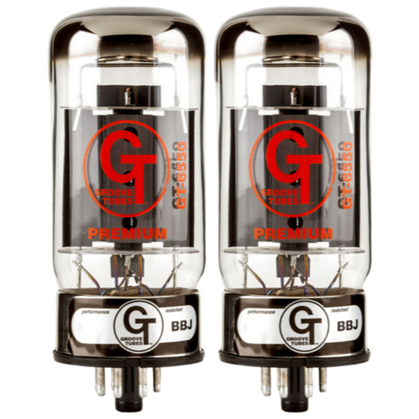 Groove Tubes GT-6550-R Medium Duet Amplifier Tubes, (Model # 5550113477) (GT-6550-R MED DUET)