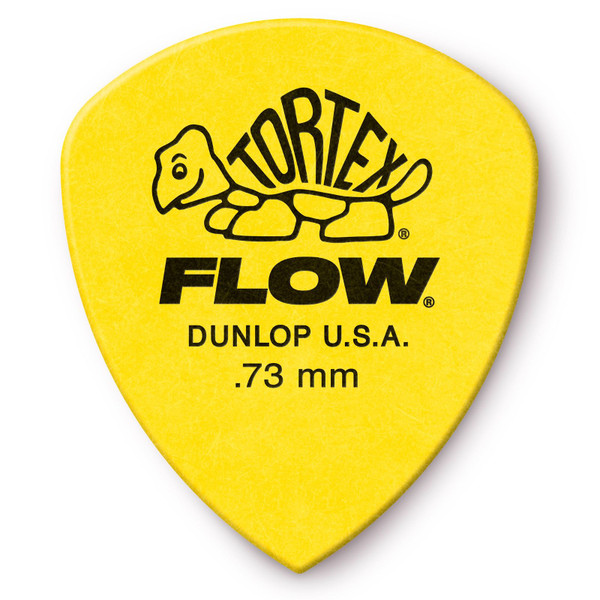 Dunlop 558P.73 Tortex Flow Standard .73mm Guitar Picks, 12 Pack (558P.73)