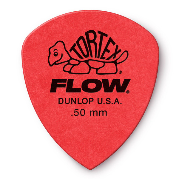 Dunlop 558P.50 Tortex Flow Standard .50mm Guitar Picks, 12 Pack (558P.50)