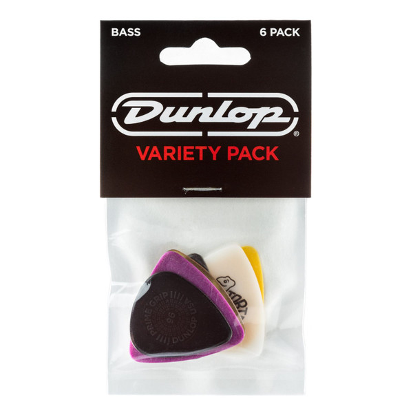 Dunlop PVP117 Bass Guitar Pick Variety Pack, 6 Pack (PVP117)
