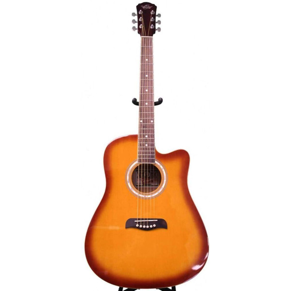 Oscar Schmidt OD45CTSPAK Dreadnought Acoustic Guitar Pack with Gig Bag, Tobacco Sunburst (OD45CTSPAK)