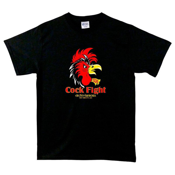 Electro-Harmonix Cock Fight T-Shirt, Black, Size Large (CFIGHT SHIRT L)