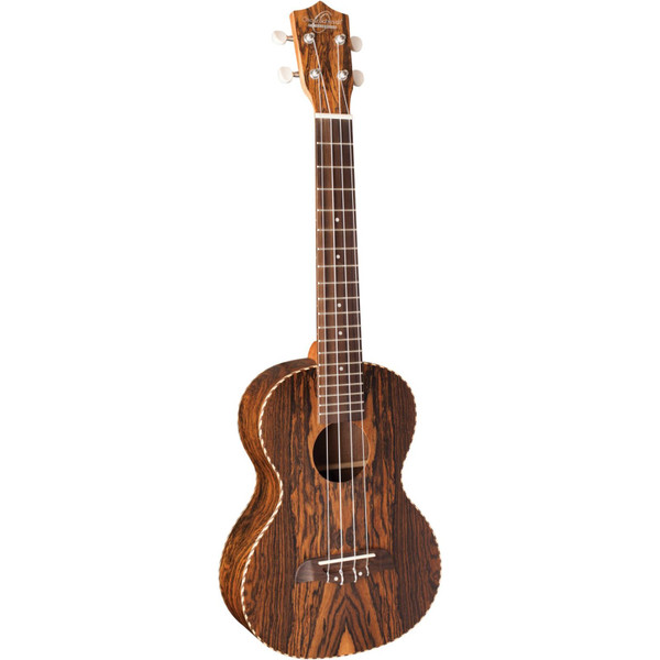 Oscar Schmidt OU9 Exotic Bocote Wood Concert Ukulele, Satin Natural