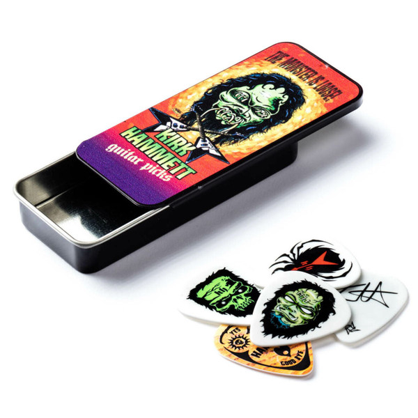 Dunlop KH01T088 Kirk Hammett Monster Pick Tin with Guitar Picks, .88mm, 6-Pack (KH01T088)