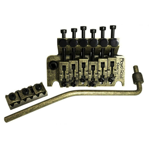 Floyd Rose FRTS7100R3 Special Series Tremolo System with R3 Locking Nut, Green Bronze (FRTS7100R3)