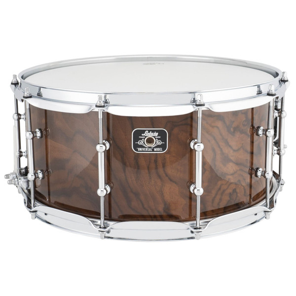 Ludwig LU6514WA Universal Walnut Snare Drum, 6.5"x 14" (LU6514WA)