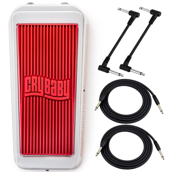 Dunlop CBJ95SW Special Edition Cry Baby Junior Wah Effects Pedal, White (CBJ95SW)