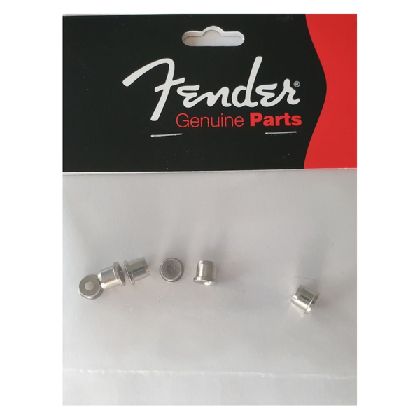 Fender Vintage Style Telecaster String Ferrules, Set of 6, Chrome (099-4918-000)