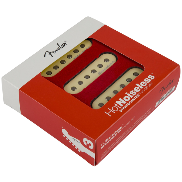 Fender Hot Noiseless Strat Pickups, Set of 3, Aged White (099-2105-000) Fender Hot Noiseless Strat Pickups, Set of 3, Aged White (099-2105-000)