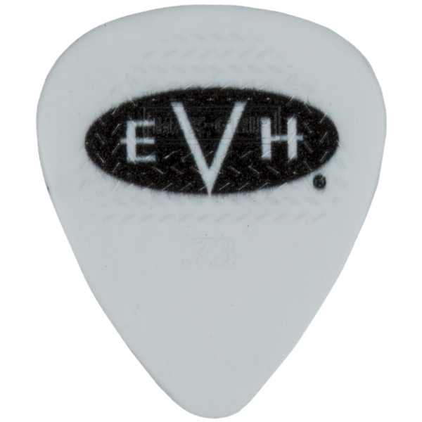 EVH Eddie Van Halen Signature Guitar Picks, Dunlop Max-Grip .73mm, White, 6-Pack (022-1351-803)