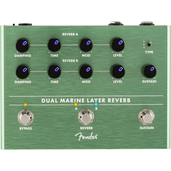 Fender Dual Marine Layer Reverb Guitar Effects Pedal (023-4563-000)