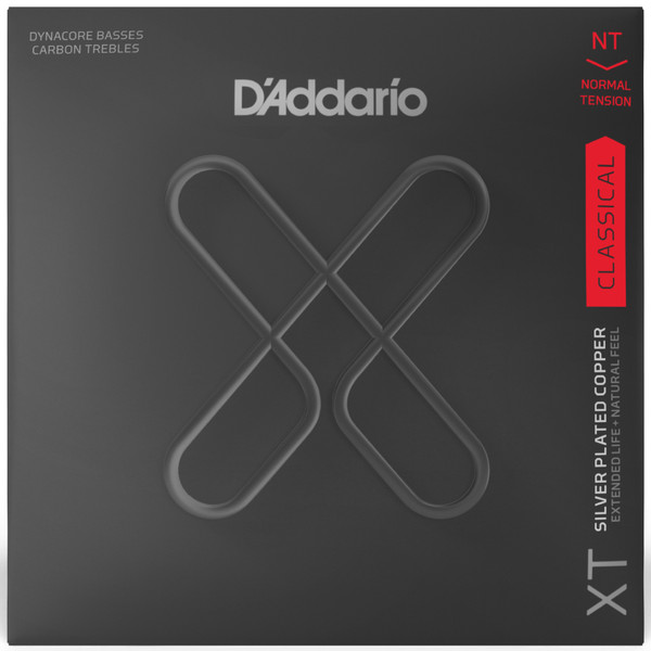 D’Addario XT Coated Dynacore/Carbon Classical Guitar Strings, Normal Tension