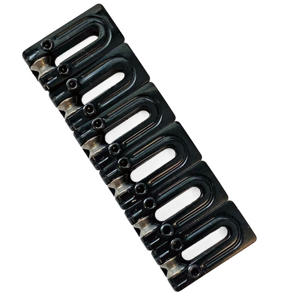 AxLabs String Surfer Roller Saddles for Strat, Black, Narrow 2-1/16" Spacing