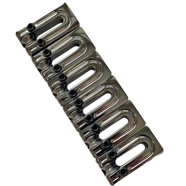 AxLabs String Surfer Roller Saddles for Strat, Black Nickel, Wide 2-7/32" Spacing