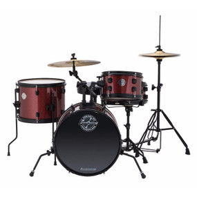 Ludwig LC178X025 Questlove Pocket Kit 4-Piece Junior Drum Set, Wine Red Sparkle