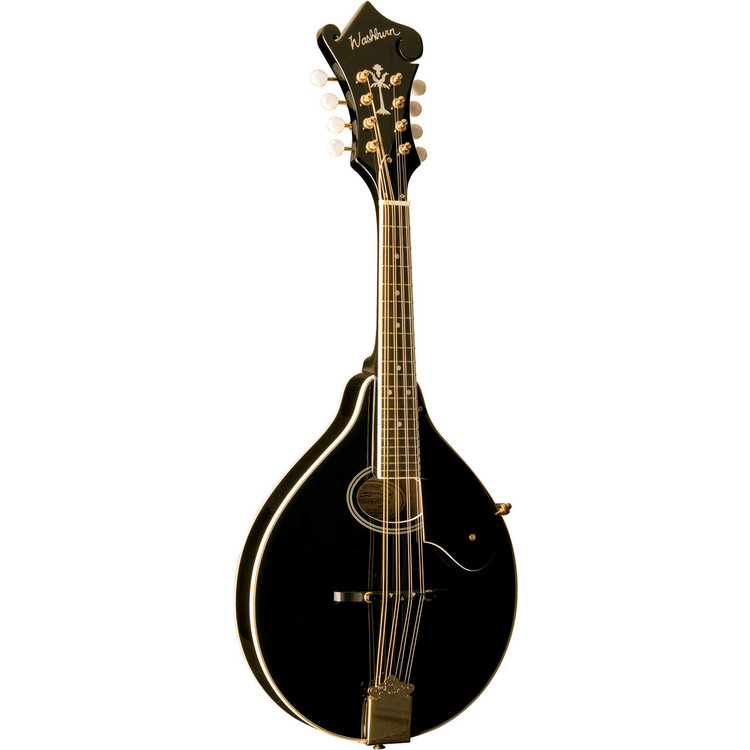 Washburn M1SDLB Americana A-Style Mandolin, Black (M1SDLB-A-U)