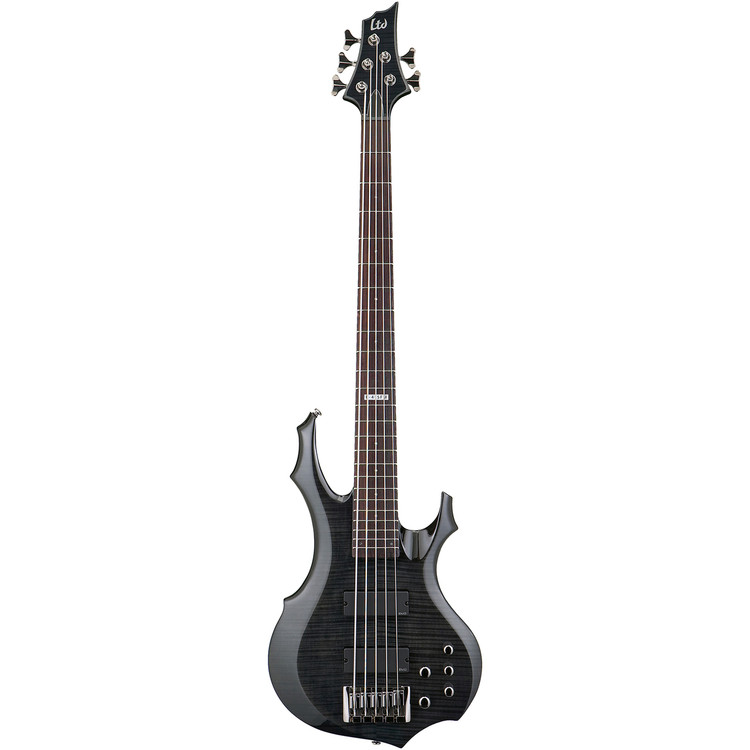 ESP LTD F-415FM Flamed Maple 5-String Electric Bass Guitar, See
