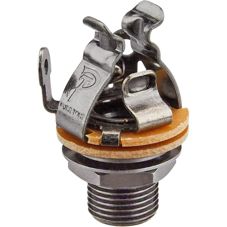 Pure Tone PTT1BN Mono Multi-Contact 1/4″ Guitar Output Jack, Black