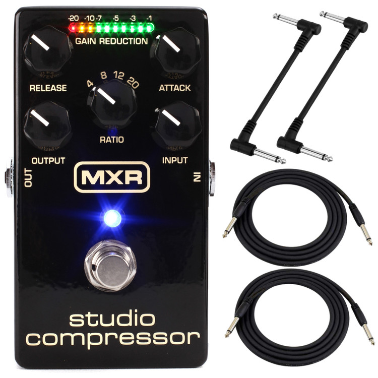 MXR M76 Studio Compressor Guitar Effects Pedal with Cables