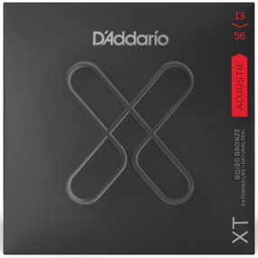 D'Addario XT 80/20 Bronze Coated Acoustic Guitar Strings, Medium 13-56