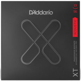 D'Addario XT Phosphor Bronze Coated Acoustic Guitar Strings, Medium 13-56