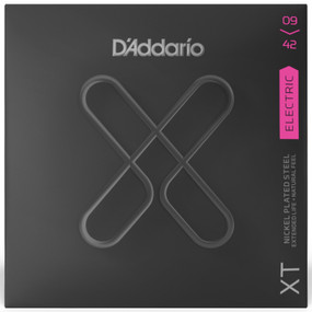 D'Addario XT Nickel Coated Electric Guitar Strings, Super Light 09-42