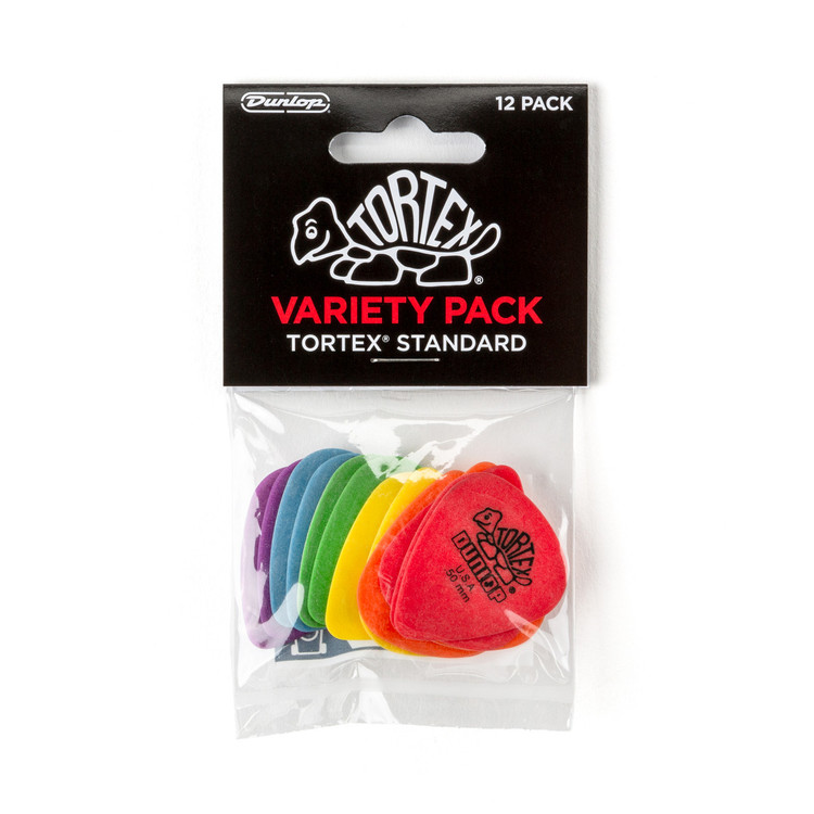 Dunlop PVP418 Tortex Standard Variety Pack Guitar Picks, 12-Pack