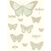Butterflies & Dragonflies - Duck Egg Ivry By Cole & Son