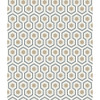 Hicks Hexagon - Gilver/Wt/Bk By Cole & Son