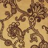 Marquise Damask Flock - Gold/Plum By Mulberry