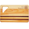 Small Integrity Cutting Board 10'' X 6'' - Personalized Fancy Star Of David