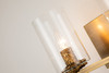 Bolivar 2 Light Bath Bar in Antique Brass by Lucas + McKearn