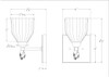 Felice 1 Light Wall Sconce in Polished Chrome with Gold Accents By Lucas + McKearn