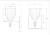 Felice 1 Light Wall Sconce in Chrome By Lucas + McKearn