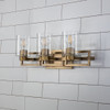 Estes 3 Light Bath Bar Antique Brass By Lucas + McKearn