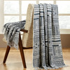 Ellora Casa by India's Heritage Print Patchwork Throw in Blue