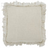 Annabelle Linen Sheer Ruffle Pillow by India's Heritage