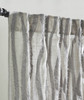 Fraying Linen Textured Sheer Curtain in Grey by Ellora Casa by India's Heritage