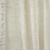 Bohemian Frayed Linen Curtain in Natural by Ellora Casa by India's Heritage