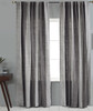 Riviera Linen Grey Stripe Curtain by Ellora Casa by India's Heritage