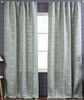 Westwood Linen Cotton Applique Curtain in Iceblue by Ellora Casa by India's Heritage