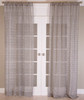 Sandy Knot Sheer with Jute Knots Curtain in Charcoal by Ellora Casa by India's Heritage