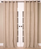 Laguna Linen Stripe Curtain in Natural Ecru by Ellora Casa by India's Heritage
