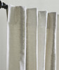 Royalty Linen Velvet Striped Curtain in Ivory by Ellora Casa by India's Heritage